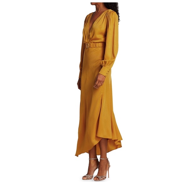 Ronny Kobo Estelle Faux-Wrap Midi Dress - Picture 10 of 13
